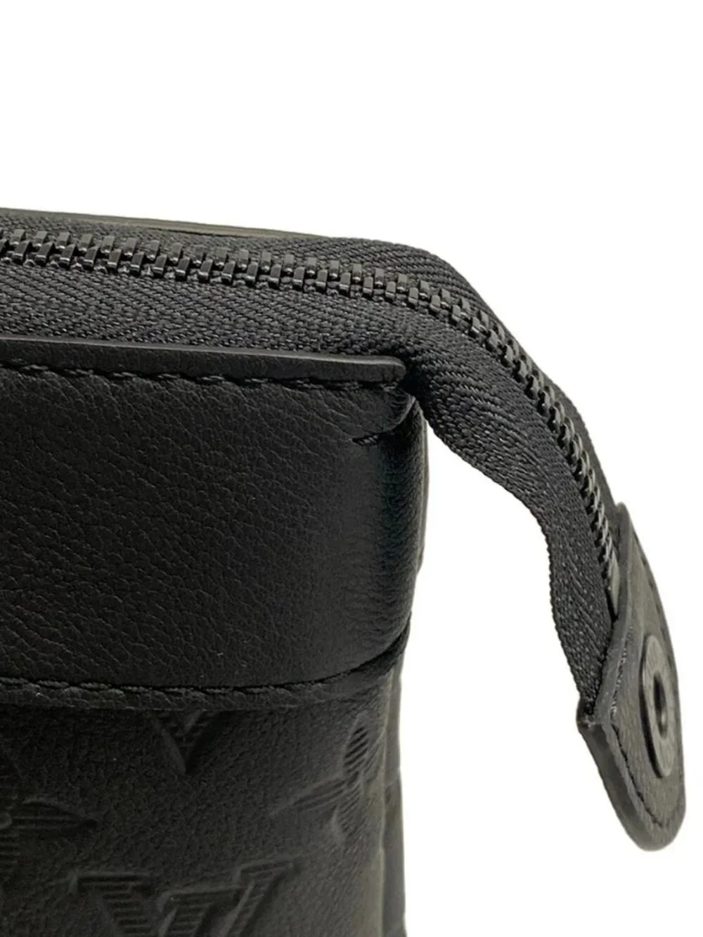 LOUIS VUITTON Pochette Voyage Supr. M82545 Noir Monogram Shadow Mens Clutch Bag